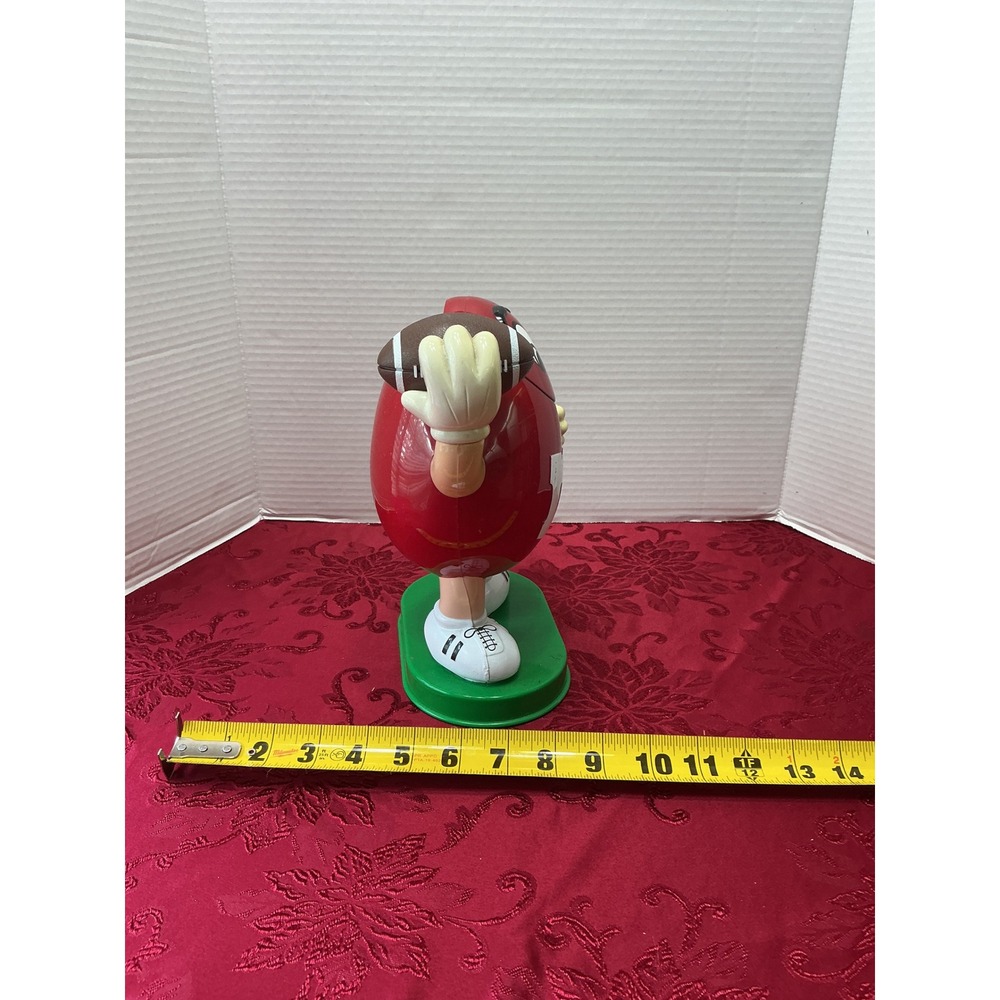 Vintage M&M's Red Character Football Candy Dispenser Mars Inc Collectible 9" - Picture 5 of 5